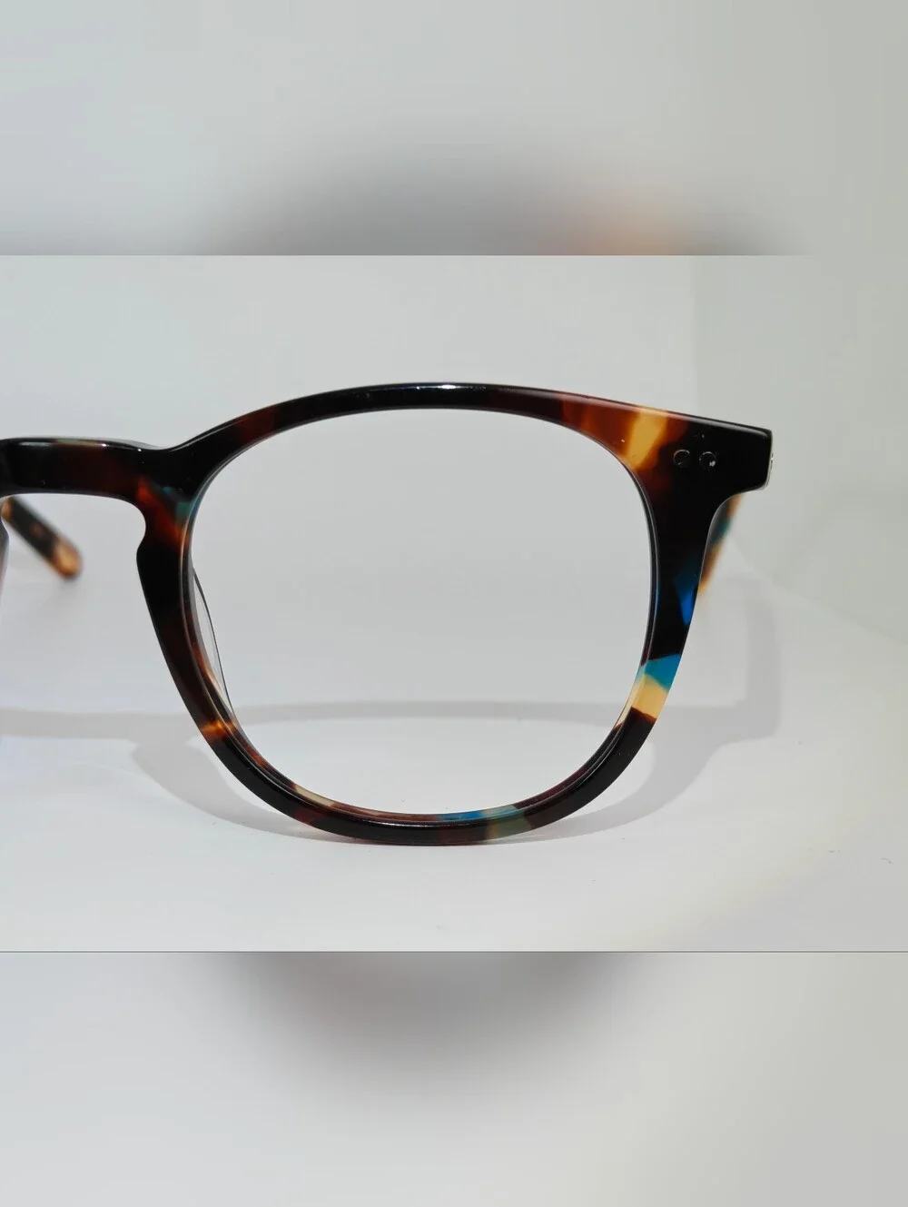 RFLKT. Ona. Women's Specific Eyewear. Round. Blue Amber Tortoise.